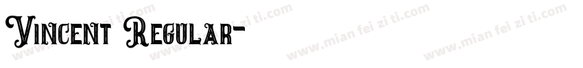 Vincent Regular字体转换